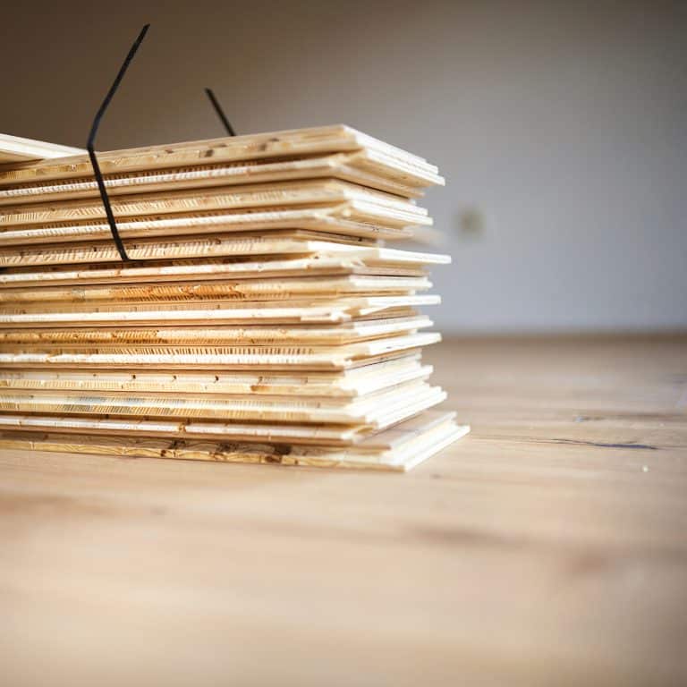 Stack of plywood