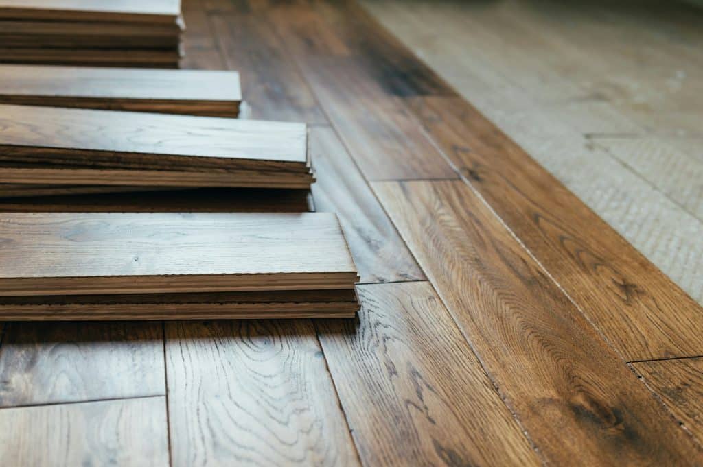 Solid oak wood flooring